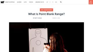 
                            12. What Is Point Blank Range? | Mental Floss