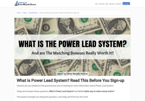 
                            13. What is Power Lead System? Read This Before You Sign-up