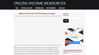 
                            6. What is PrTo.net? Is PrTo Scam or Legit? - Online Income Resources
