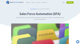 
                            12. What is Sales Force Automation? | Really Simple Systems