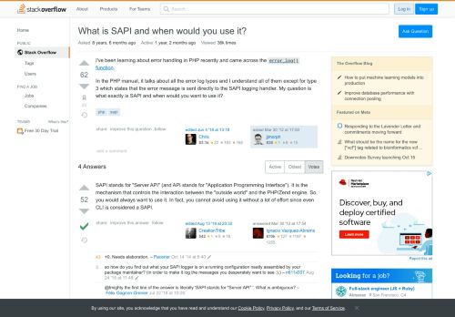 
                            6. What is SAPI and when would you use it? - Stack Overflow