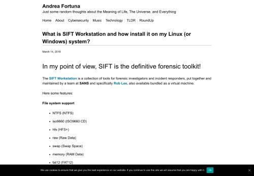 
                            12. What is SIFT Workstation and how install it on my Linux (or Windows ...