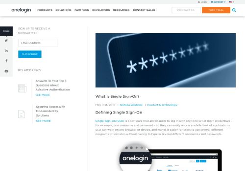 
                            6. What is Single Sign-On? - OneLogin