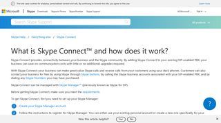 
                            4. What is Skype Connect™ and how does it work? | Skype Support