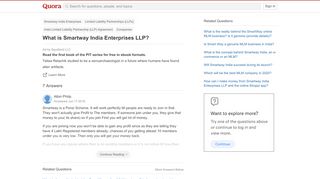 
                            8. What is Smartway India Enterprises LLP? - Quora