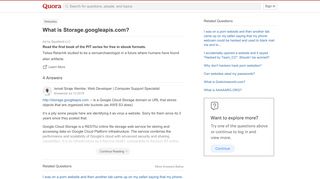 
                            9. What is Storage.googleapis.com? - Quora