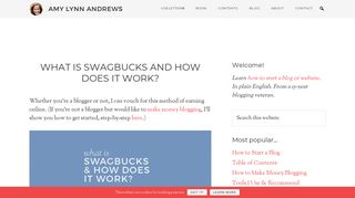 
                            8. What is Swagbucks and How Does It Work? - Amy Lynn Andrews