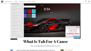 
                            12. What Is Tab For A Cause - Odyssey