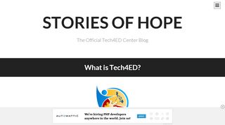 
                            5. What is Tech4ED? | Stories of Hope - The Official Tech4ED Center Blog