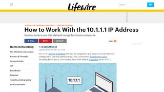 
                            11. What Is the 10.1.1.1 IP Address? - Lifewire