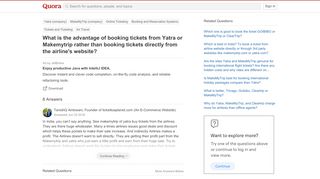
                            8. What is the advantage of booking tickets from Yatra or Makemytrip ...
