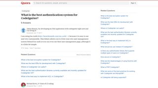 
                            11. What is the best authentication system for CodeIgniter? - Quora