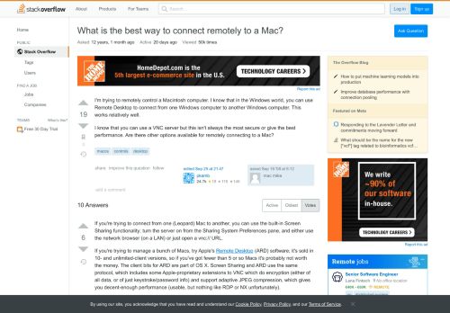 
                            8. What is the best way to connect remotely to a mac - Stack Overflow