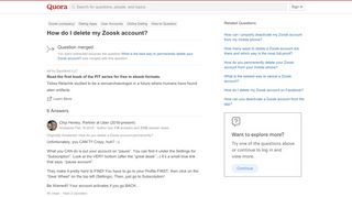 
                            12. What is the best way to permanently delete your Zoosk account? - Quora