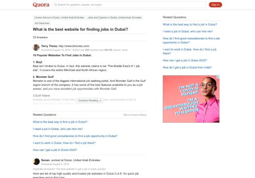 
                            11. What is the best website for finding jobs in Dubai? - Quora