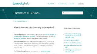 
                            5. What is the cost of a Lumosity subscription? – Help Center Home