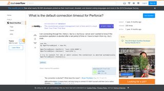 
                            7. What is the default connection timeout for Perforce? - Stack Overflow