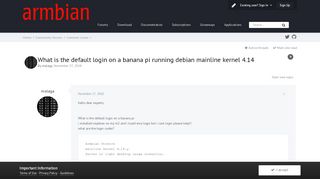 
                            4. What is the default login on a banana pi running debian mainline ...