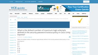 
                            7. What is the default number of maximum login attempts defined in the ...