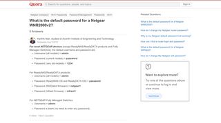 
                            5. What is the default password for a Netgear WNR2000v2? - Quora