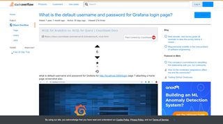 
                            7. What is the default username and password for Grafana login page ...