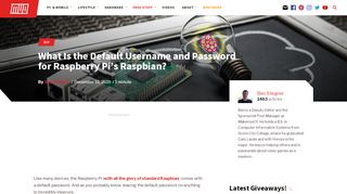 
                            12. What Is the Default Username and Password for Raspberry Pi's ...