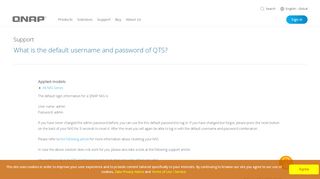 
                            5. What is the default username and password of QTS? - QNAP