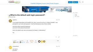 
                            3. What is the default web login password? - General Help - FreePBX ...