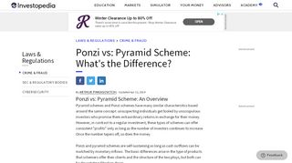 
                            6. What is the Difference Between a Ponzi and a Pyramid ...