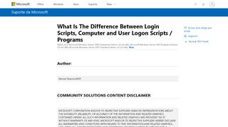 
                            3. What Is The Difference Between Login Scripts ... - Microsoft Support