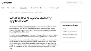 
                            6. What is the Dropbox desktop application? – Dropbox Help