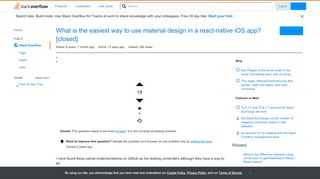 
                            6. What is the easiest way to use material design in a react-native ...