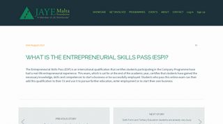 
                            11. What is the Entrepreneurial Skills Pass (ESP)? - JAYE Malta Foundation