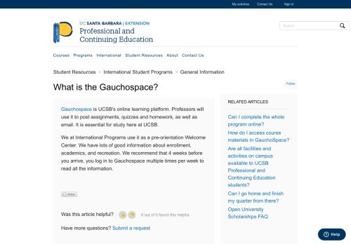 
                            4. What is the Gauchospace? – Help Center