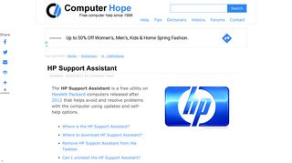 
                            9. What is the HP Support Assistant? - Computer Hope