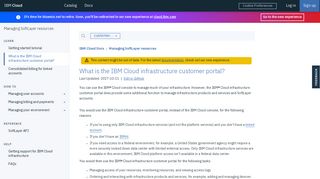 
                            12. What is the IBM Cloud infrastructure customer portal?