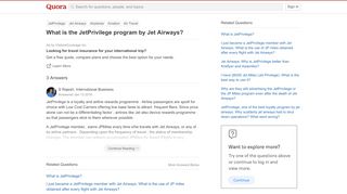 
                            8. What is the JetPrivilege program by Jet Airways? - Quora