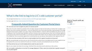 
                            11. What is the link to log in to LIC's old customer portal? - Antworks Money