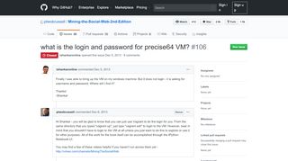 
                            2. what is the login and password for precise64 VM? · Issue #106 ...