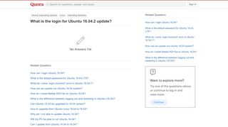 
                            8. What is the login for Ubuntu 16.04.2 update? - Quora