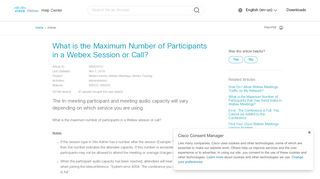 
                            11. What is the Maximum Number of Participants in a Webex Session or ...