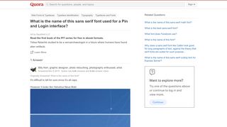
                            12. What is the name of this sans serif font used for a Pin and Login ...