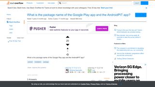 
                            9. What is the package name of the Google Play app and the AndroidPIT ...