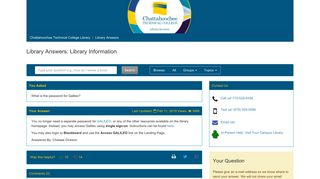 
                            3. What is the password for Galileo? - Library Answers