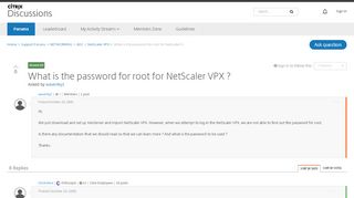 
                            3. What is the password for root for NetScaler VPX ? - NetScaler VPX ...