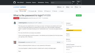 
                            1. What is the password to login? · Issue #1059 · portainer/portainer ...