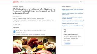 
                            8. What is the process of registering a food business on foodpanda's ...