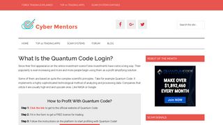 
                            2. What Is the Quantum Code Login? - Find Out ... - CyberMentors