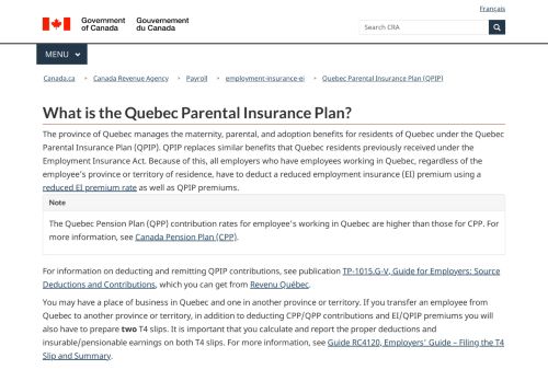 
                            7. What is the Quebec Parental Insurance Plan? - Canada.ca