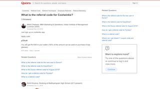 
                            12. What is the referral code for Coolwinks? - Quora